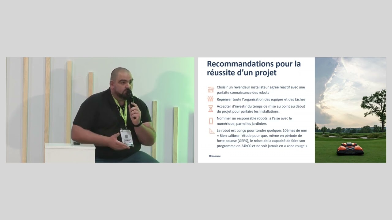L'entretien robotisé d'un golf, avec Thomas Olivier du Golf de Rougemont le Château