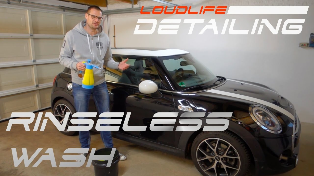Autowäsche ohne Abspülen am Mini Cooper S (Rinseless)