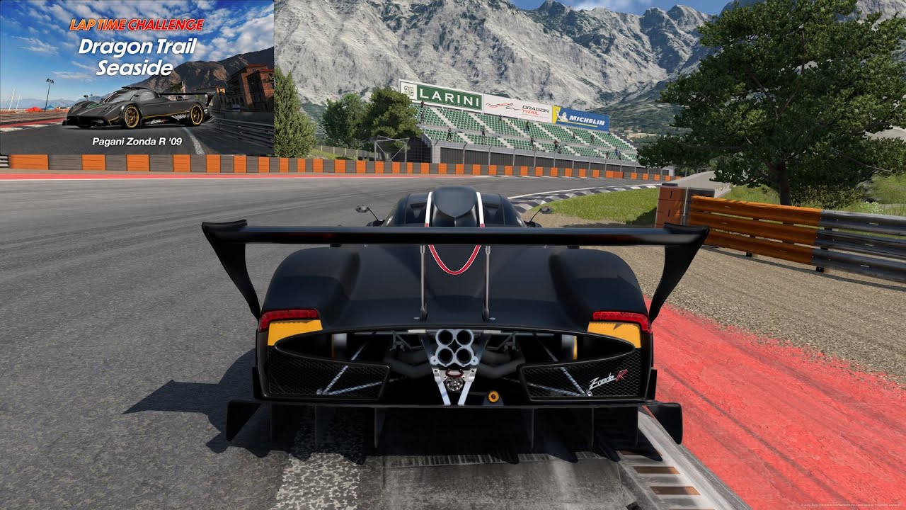 Gran Turismo 7 | Lap Time Challenge | Dragon Trail - Seaside | Pagani Zonda R