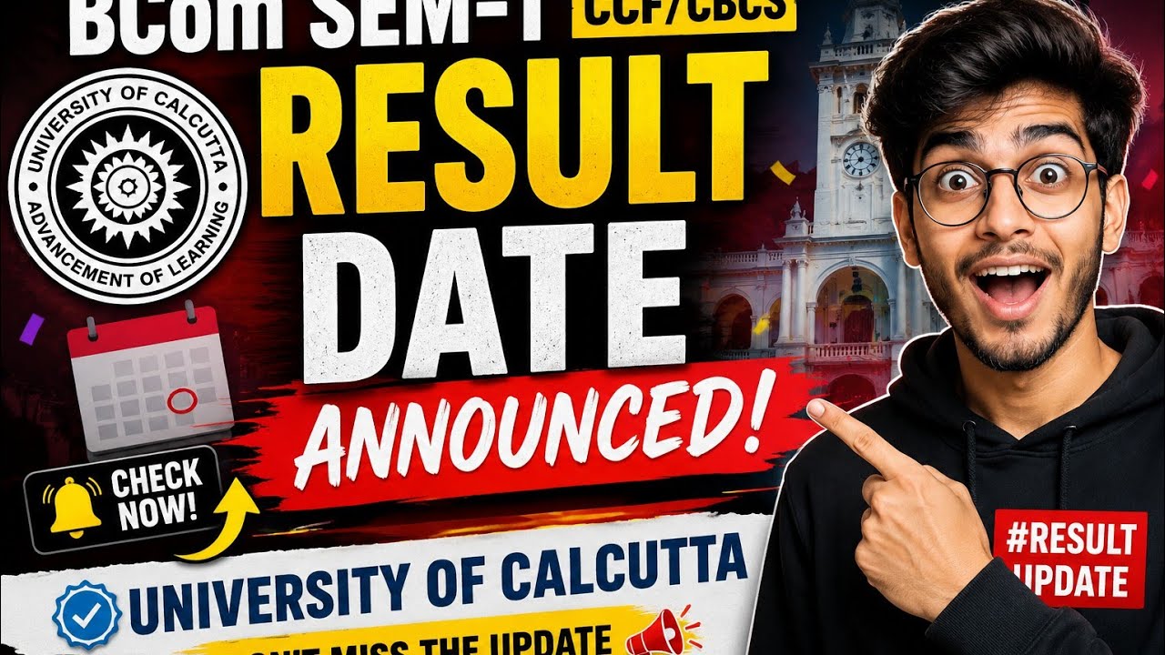 🛑Bcom Semester -1 Result Date Announced| CCF /CBCS | Calcutta University 