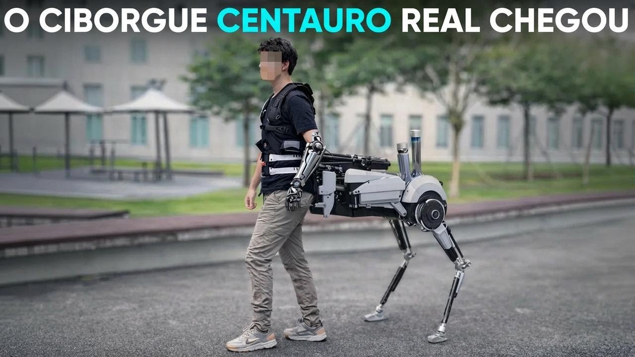 Novo robô centauro com IA da China dá força sobre-humana às pessoas