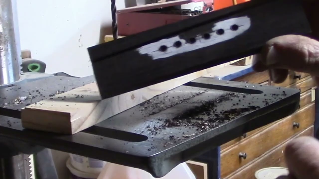 How I Build a Steel String Guitar Bridge