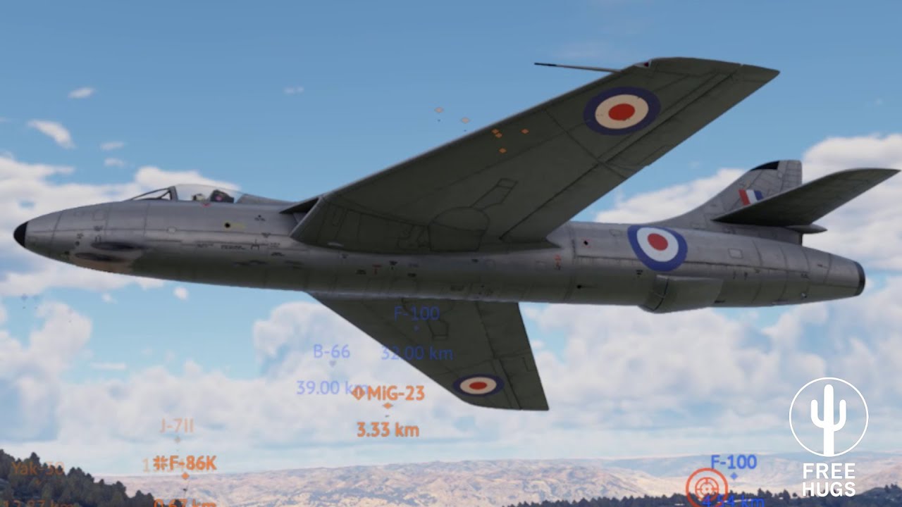 How to Hunter F.1 turning at Mach 0.85 all day long | subtitle commentary