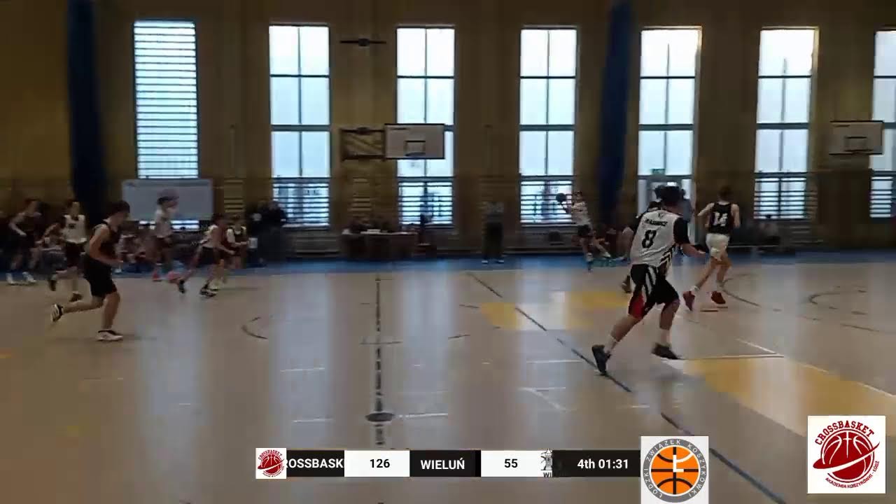 ŁZKosz U14M 18.01.2026 sezon 2025/26 AK Crossbasket Łódź - WKS WieluńCROSSBASKE VS  WIELUŃ