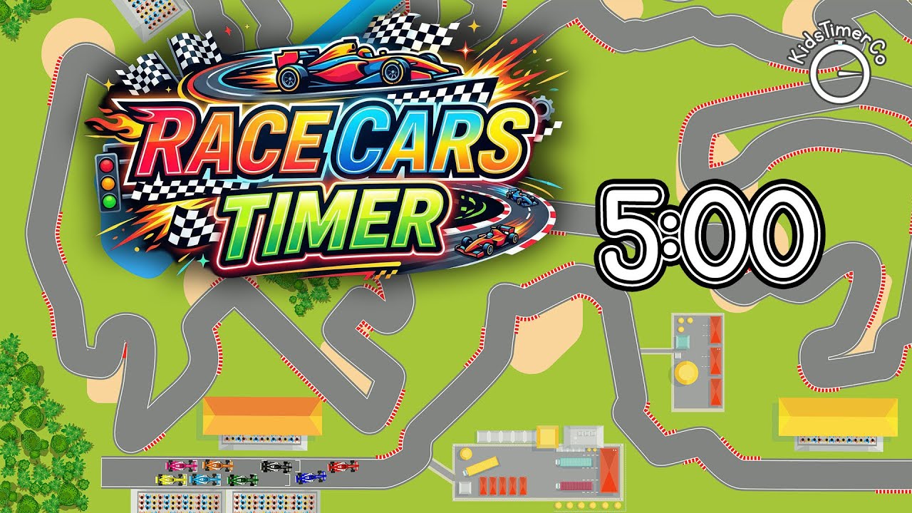 5 Minute Race Cars Timer - Kids Visual Timer