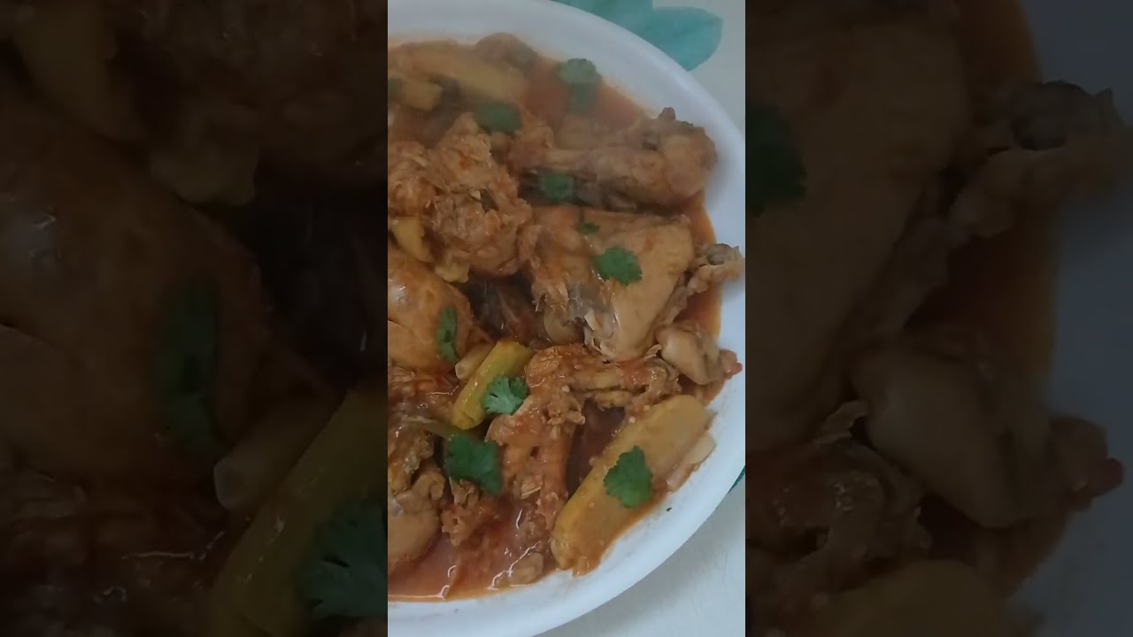 چکن با کدو  خوش مزه و آسان 😋❤️