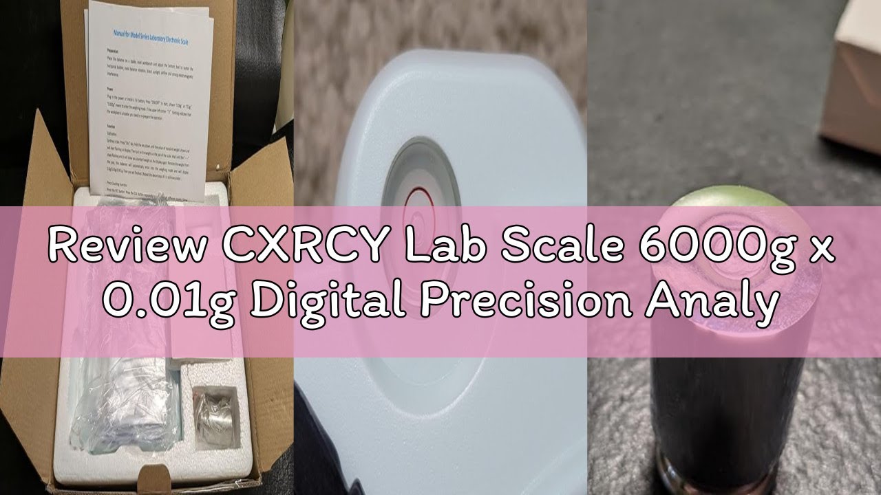 Review CXRCY Lab Scale 6000g x 0.01g Digital Precision Analytical Balance- Gram Scale 10mg High Prec