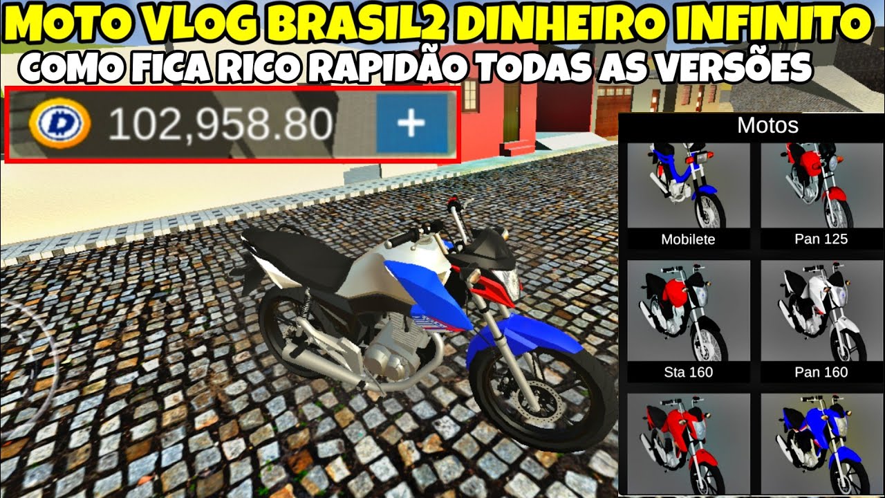 MOTO VLOG BRASIL2 COMO FICA RICO R&Aacute;PIDO GANHA MUITO DINHEIRO
