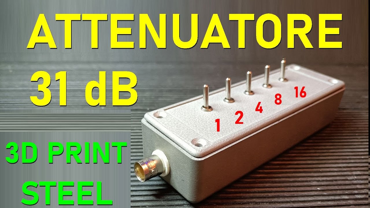 0864: Attenuatore RF in KIT con stampa 3D ACCIAO