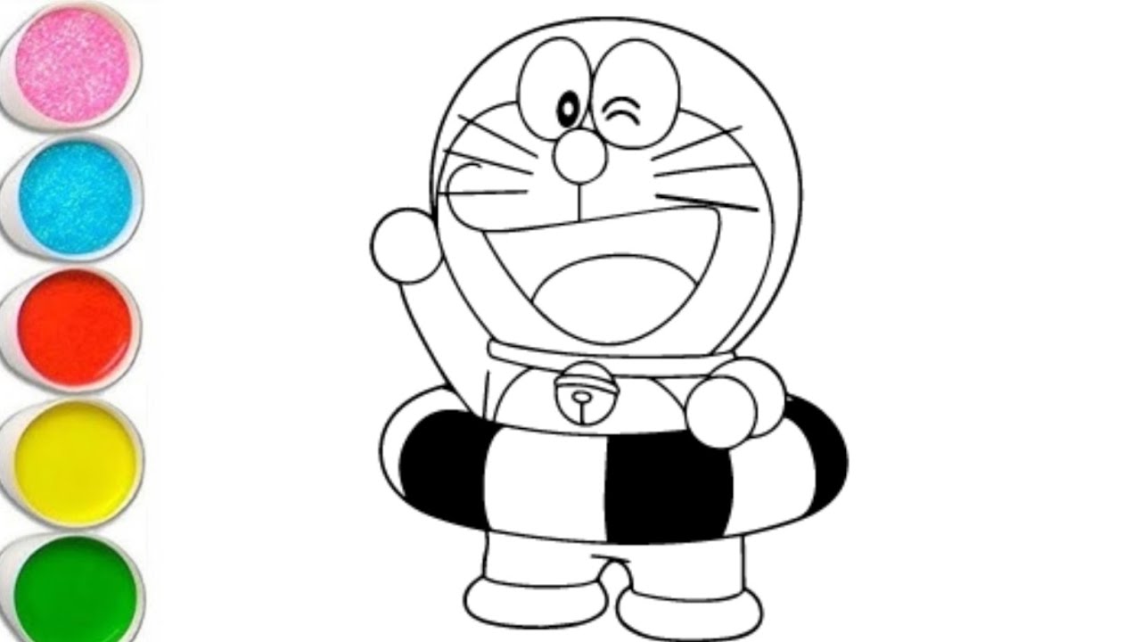 How to Draw Doraemon Easy Step by Step | Doraemon Drawing for Kids
