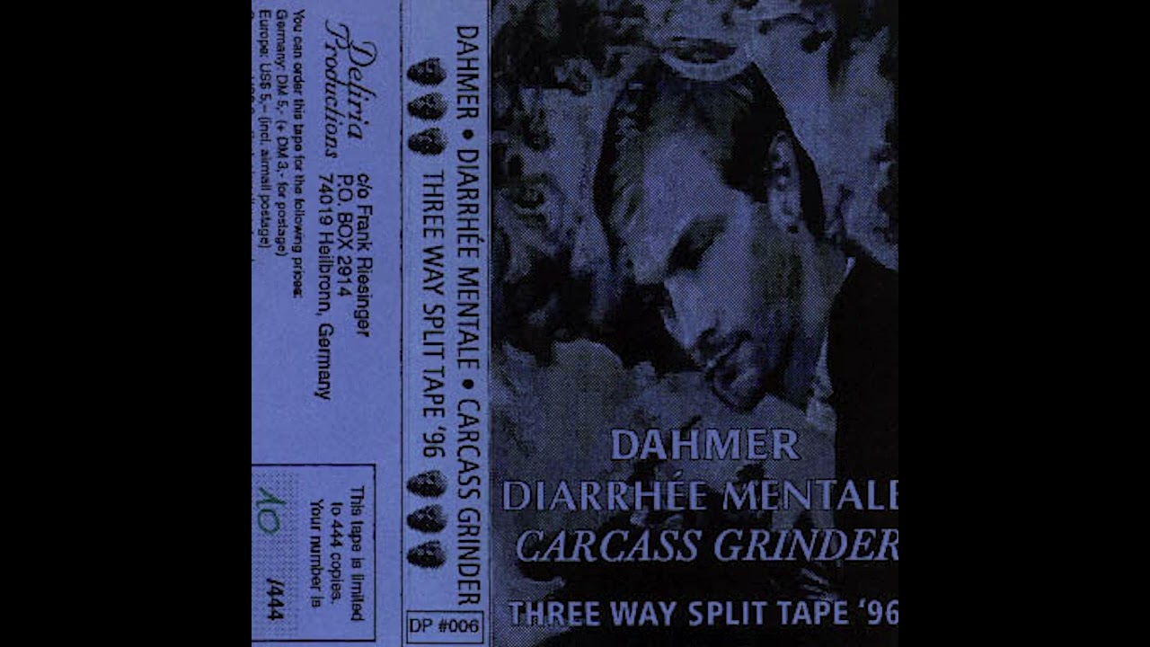 Diarrhee Mentale - Split with Dahmer & Carcass Grinder (1996) real grindcore | mincecore