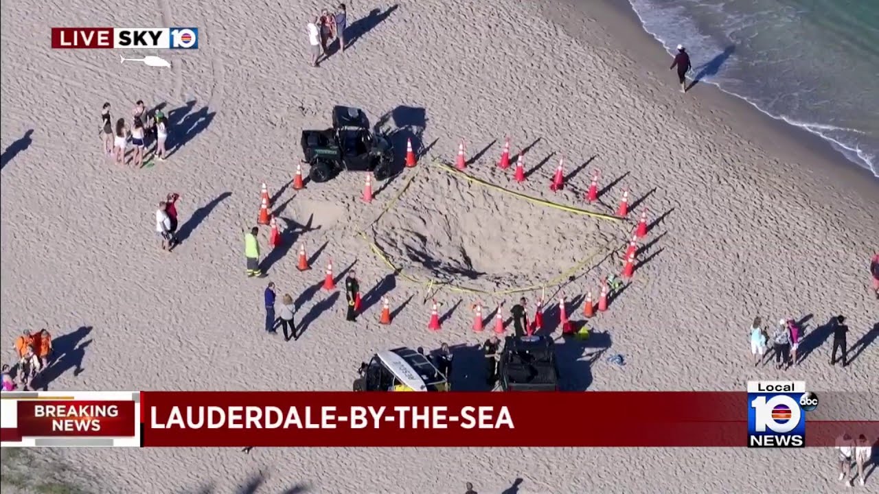 Children reportedly rescued from sand hole at Broward beach