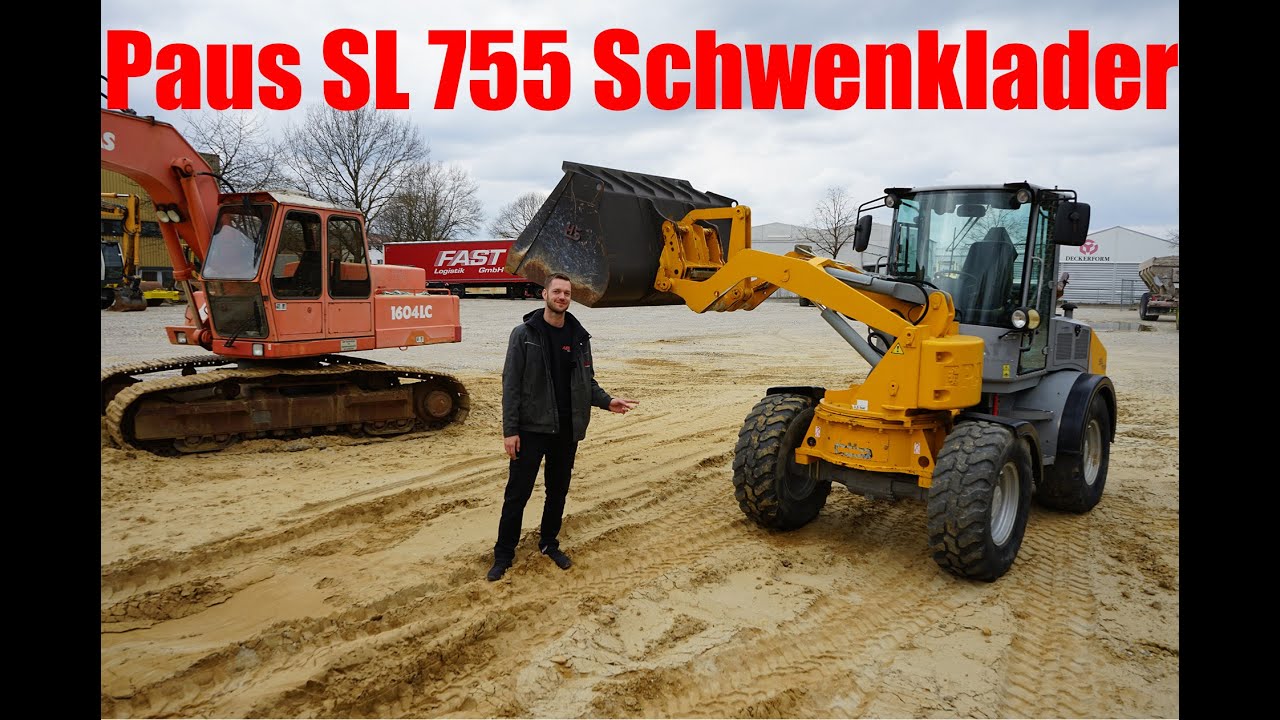 Was macht denn die Schaufel auf der Seite? PAUS SL 755 Schwenklader