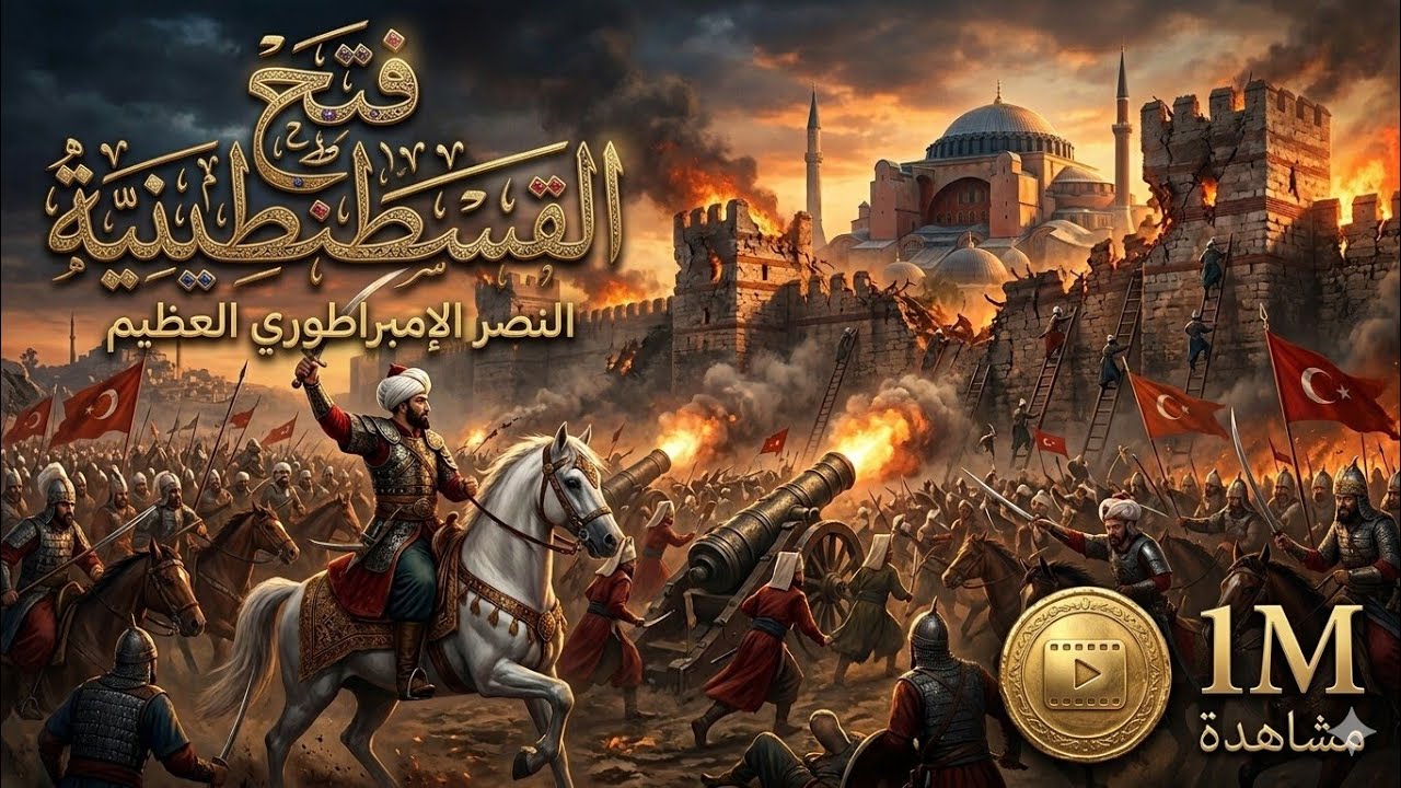 ملحمة فتح القسطنطينيه  كأنك تراها وذكاء محمد الفاتح