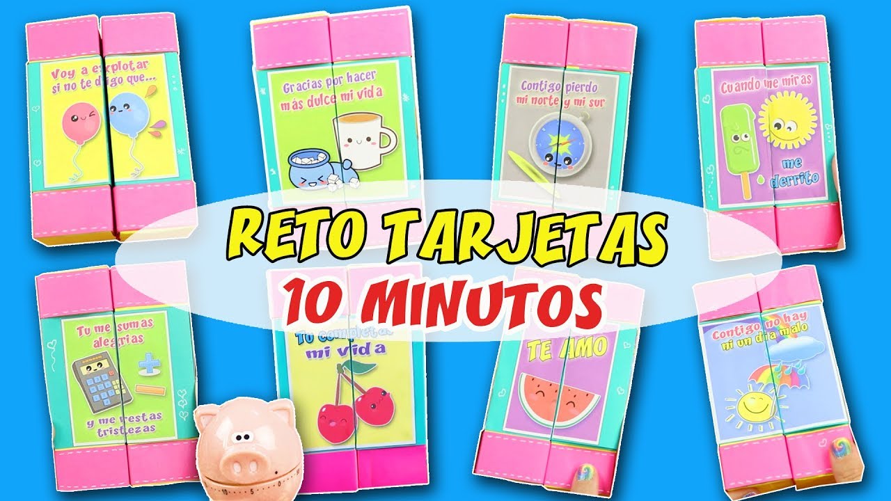 5 DIYs RETO TARJETAS EN 10 MINUTOS - EPISODIO 4: TARJETA Cubos Mágicos | Manualidades aPasos