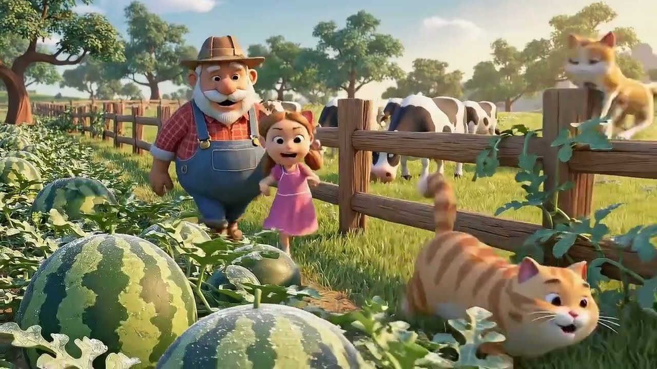 🌈 Old MacDonald Had a Farm – Nursery Rhymes & Animal Sounds Song | Fun Kids Song 🐄🐔🐷