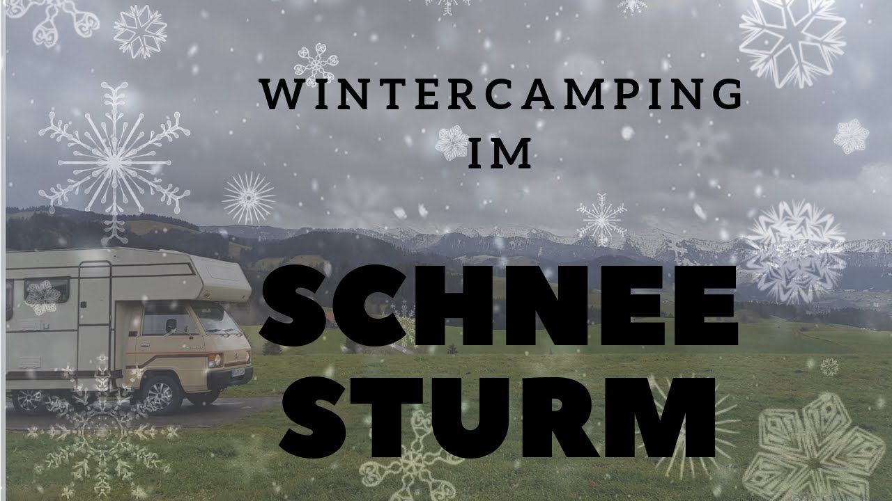 Wintercamping im Schneesturm