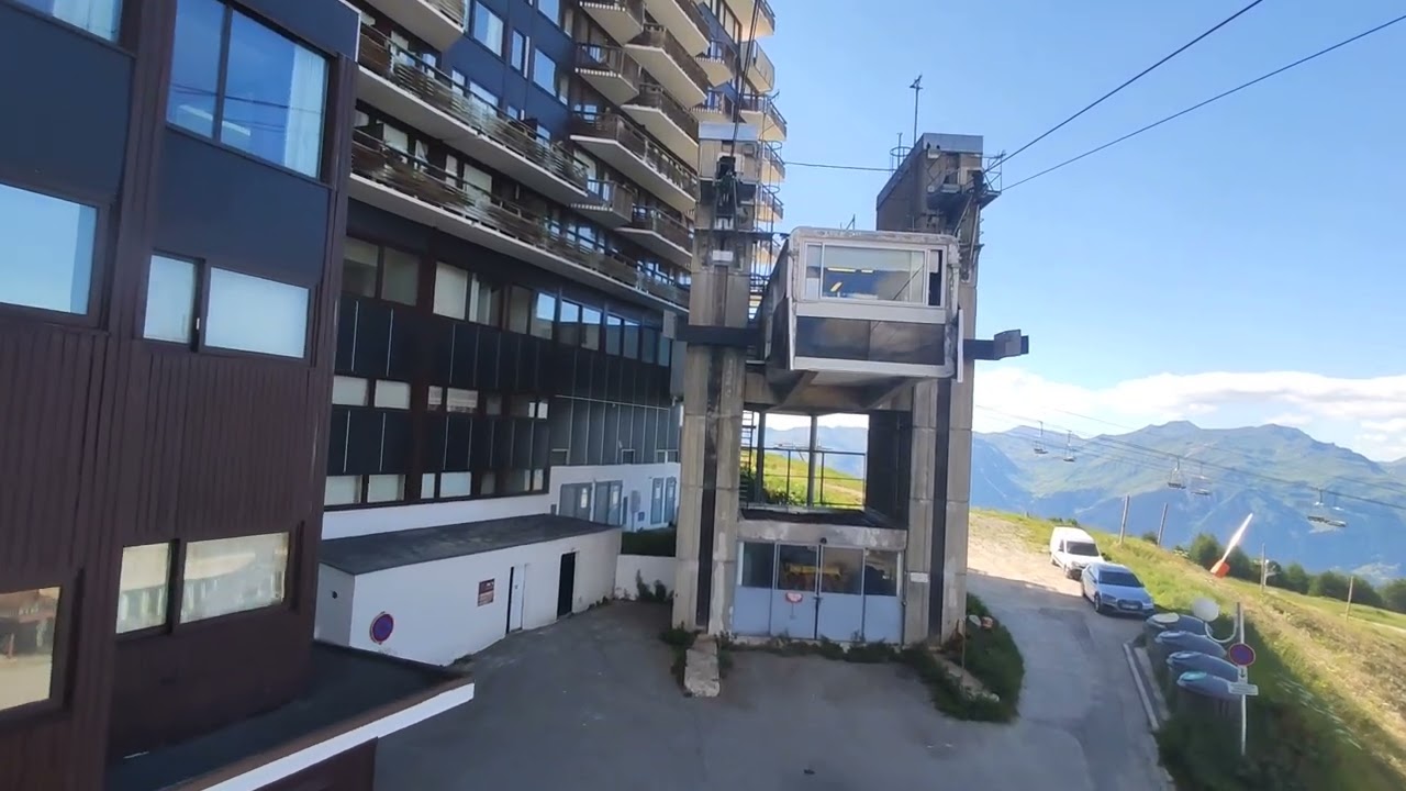 Cab Ride Télémétro A/R à La Plagne Tarentaise / Cab Ride Télémétro round trip in La Plagne