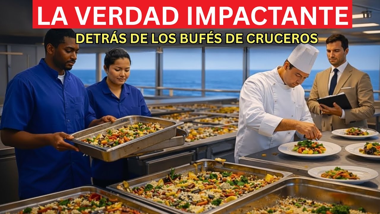 Sobras del buffet en cruceros: la realidad oculta detrás de la comida que nadie se come.
