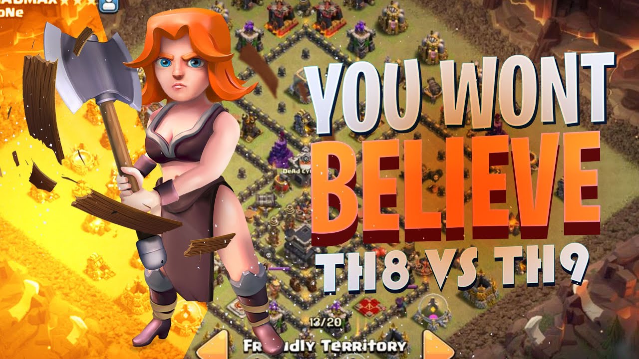 Clash Of Clans Th8 Vs Th9 Max Top 3 Best Attack Strategy || Th8 Tips And Tricks 2020