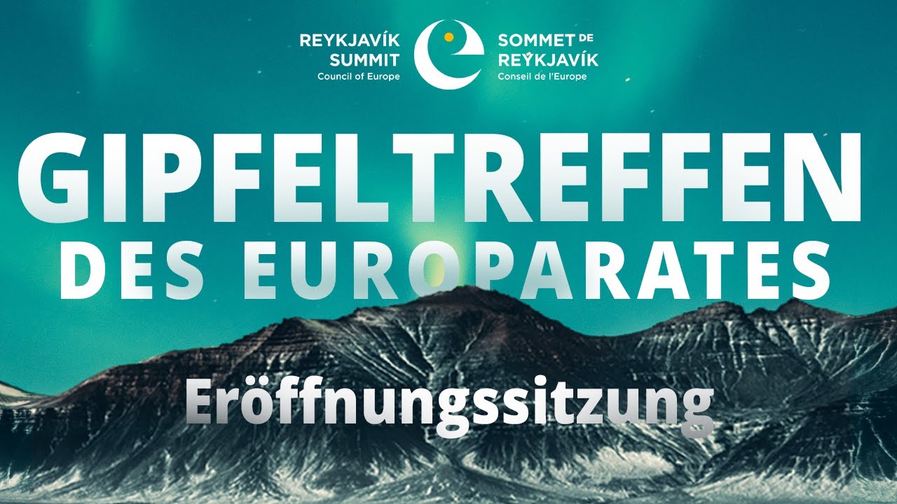 Council of Europe Summit - Opening Session (German)