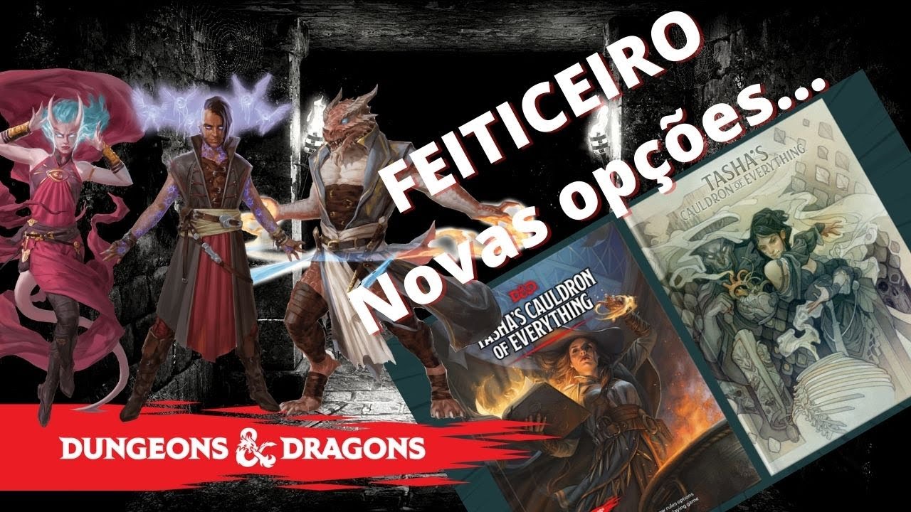 Conheça as novas opções para o FEITICEIRO - Tasha's Cauldron of Everything