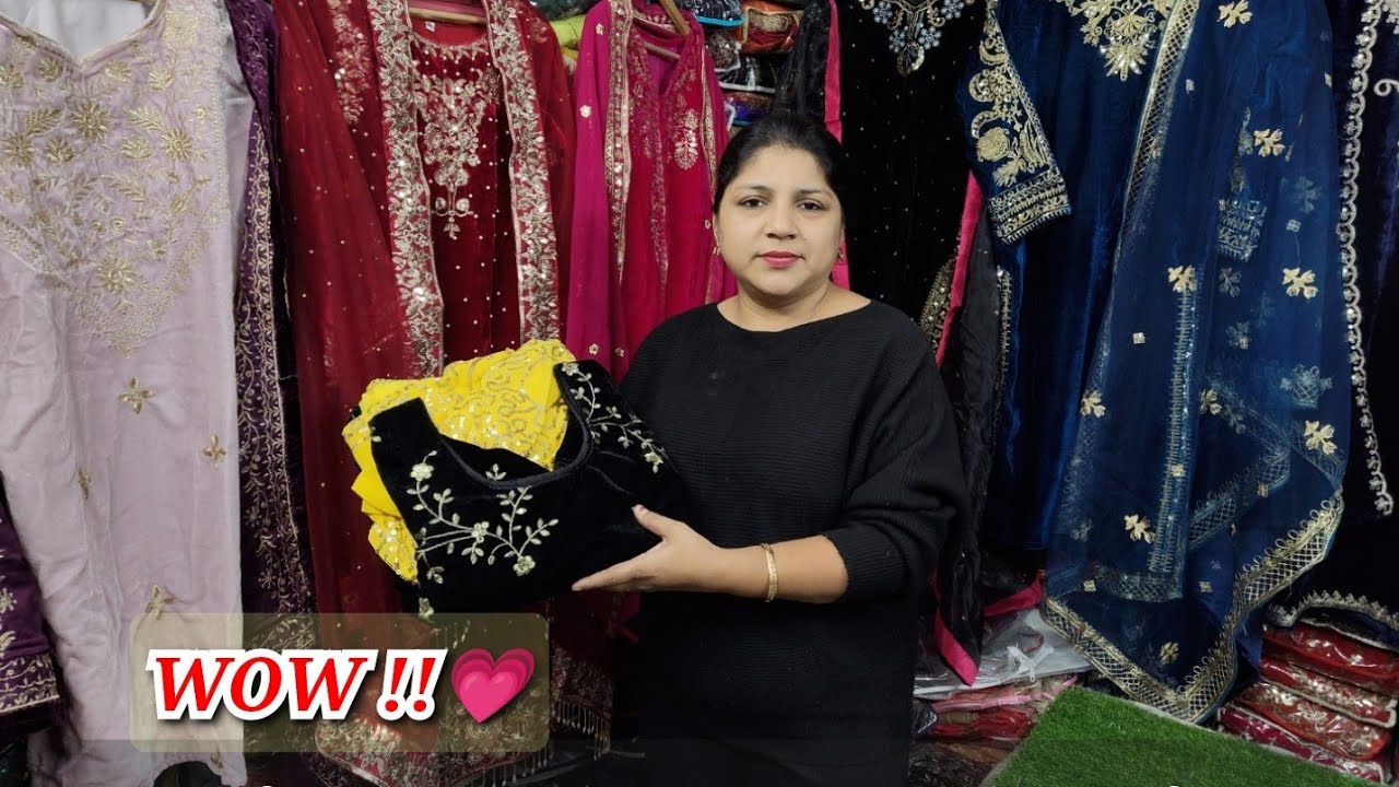 VELVET के  डिजाइनर Dresses 🔥🔥 मिलेंगे Khanna Fabrics / Free Delivery