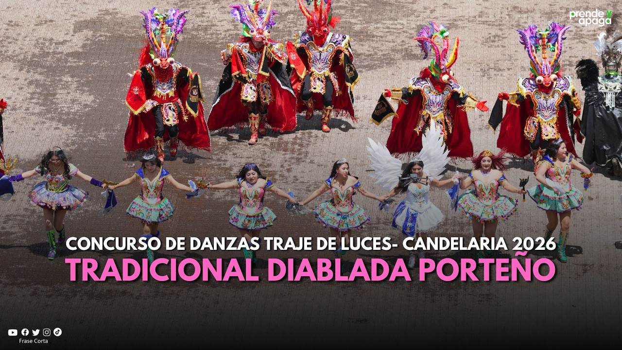 #Puno:Tradicional Diablada Porteño - Festividad Virgen de la Candelaria 2026