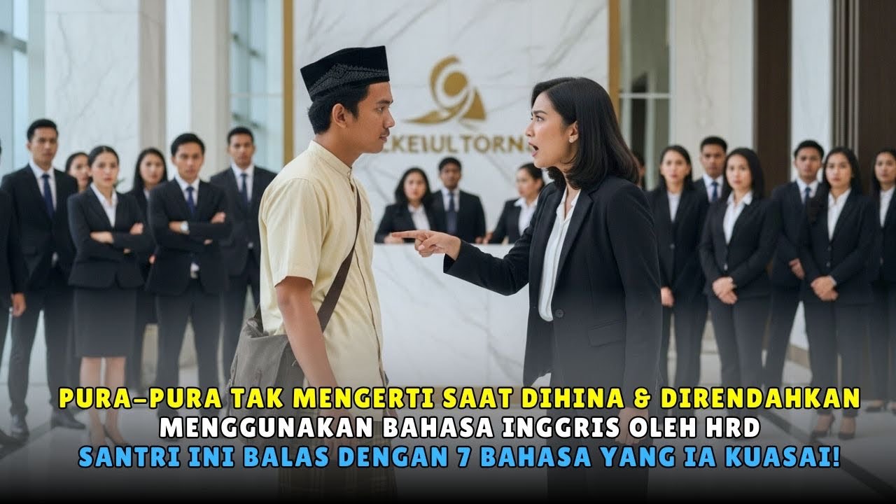 Direndahkan Saat Melamar Kerja Dengan Bahasa Inggris! Santri ini Balas Dengan 7 Bahasa yg ia Kuasai