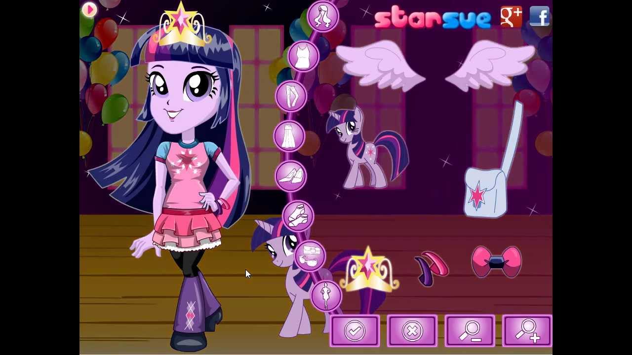 Chibi Equestria Girls Twilight Sparkle Dress Up Game Preview