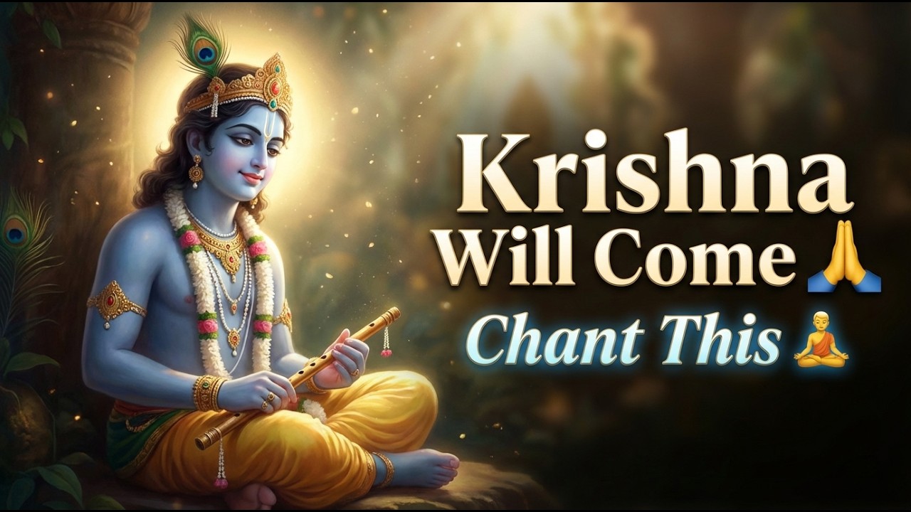 Powerful Krishna Meditation Mantra 🧘‍♂️ Krishna Will Come 🙏 | #chanting #krishnachant