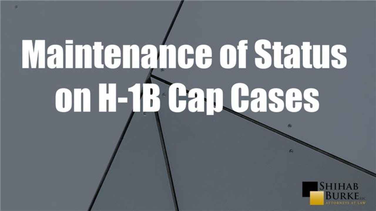 H-1B Cap - Status Trap
