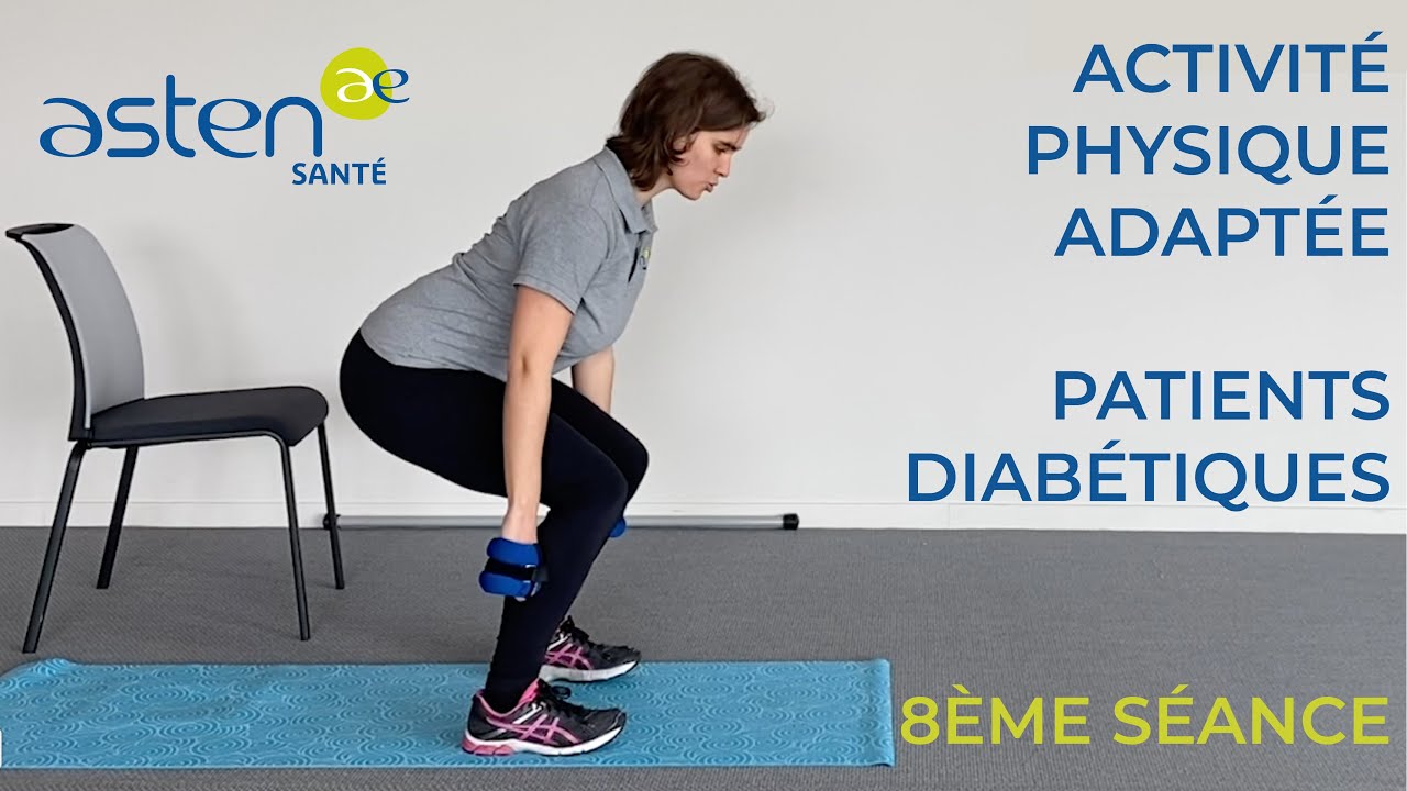 8ème séance - Activité physique adaptée à domicile par Asten Santé (patients diabétiques)
