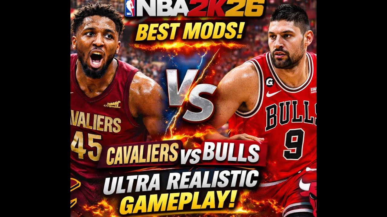 Cavaliers vs Bulls 🔥 NBA 2K26 BEST MODS Gameplay  Ultra Realistic Graphics & Intense Matchup