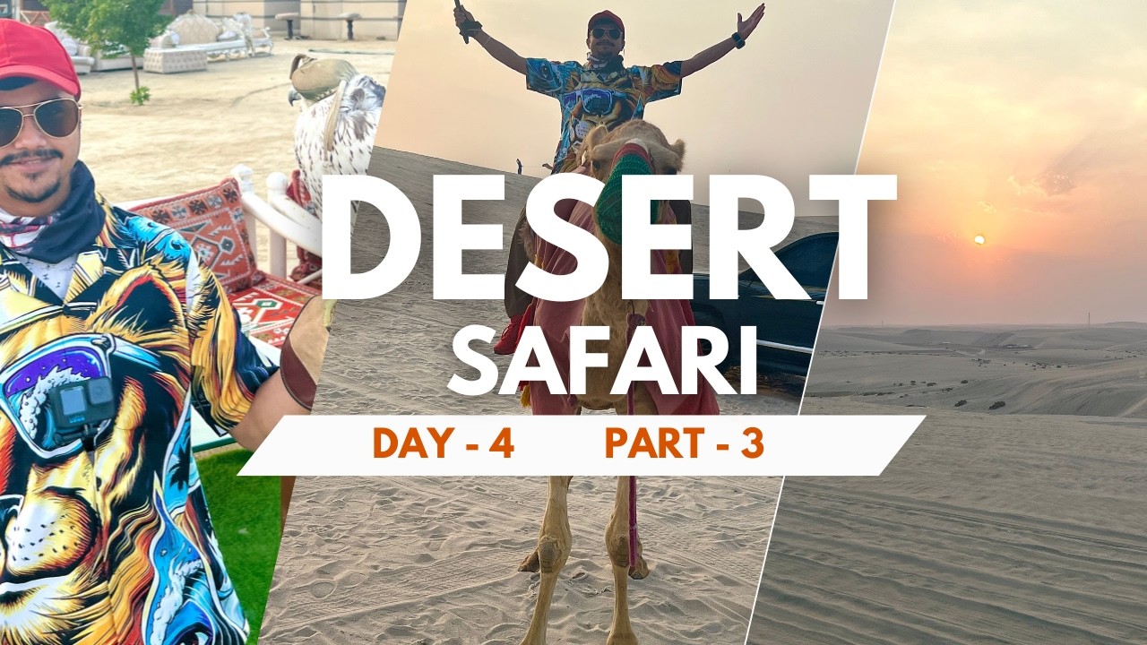 🏜️🌊 Desert Safari with Sea View | Sand Boarding & Peaceful Sunset Vibes 🇶🇦✨ | Doha | QATAR