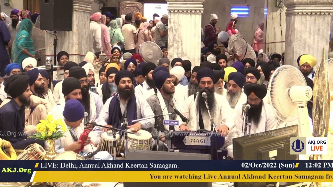 028 Delhi 2Oct2022 SunMor Dinas Sohellaa Keertan Bhai Manjeet SIngh Jee Dayalpur