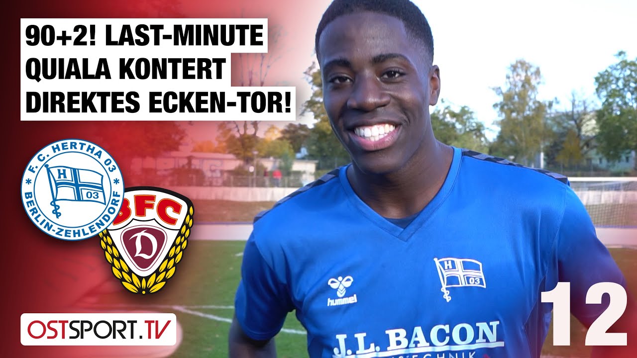 90+2! Last-Minute-Quiala kontert direktes ECKEN-TOR: Zehlendorf - BFC Dynamo | Regionalliga Nordost