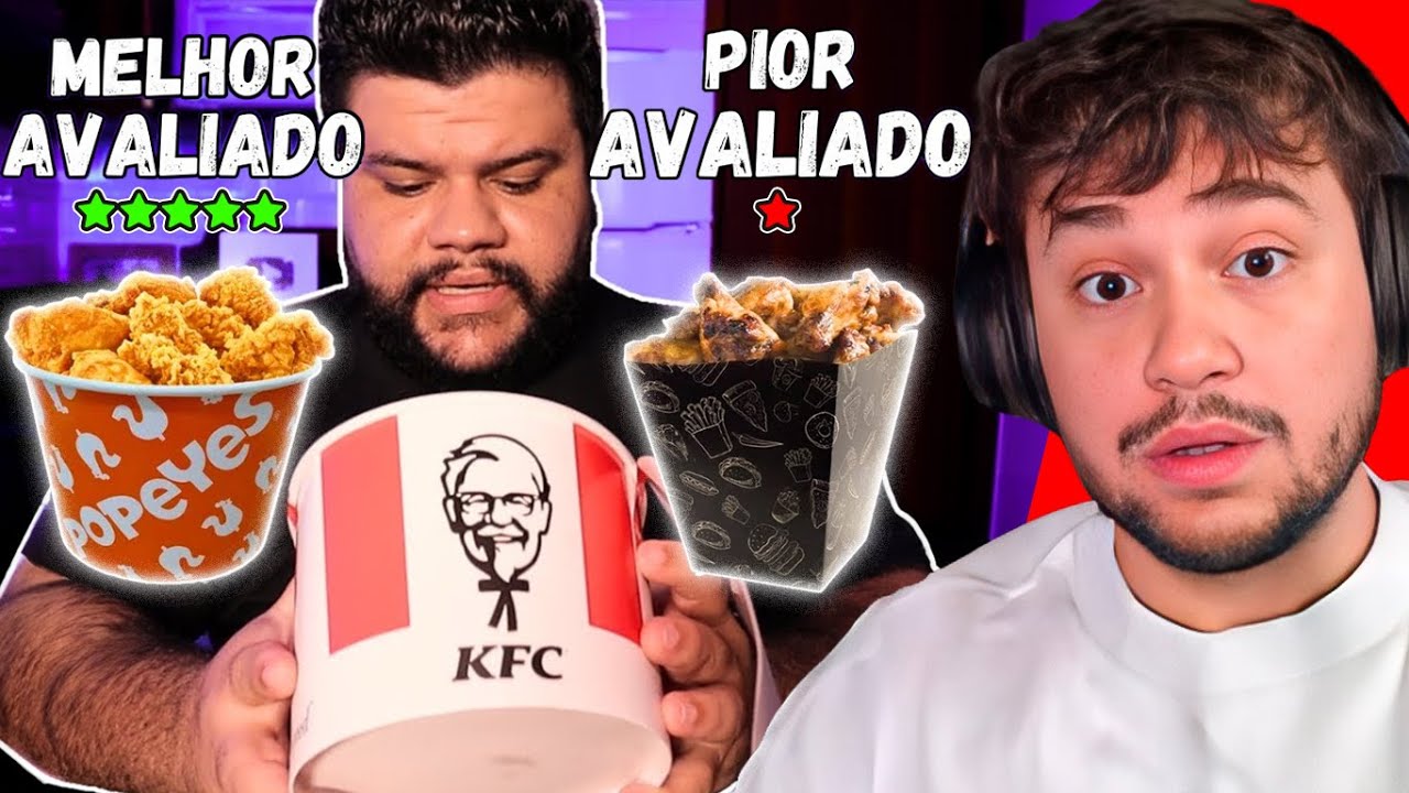 Frango Frito Melhor Avaliado vs Pior Avaliado