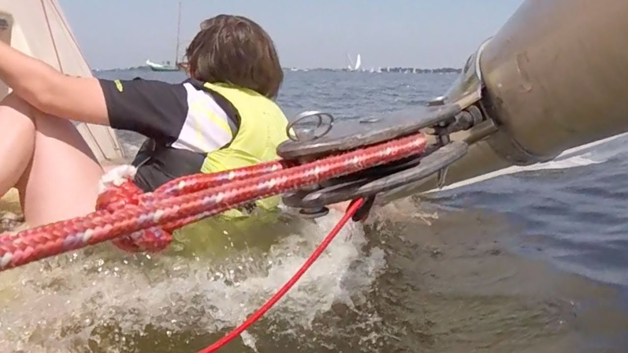 Laserzeilen op het Heegermeer