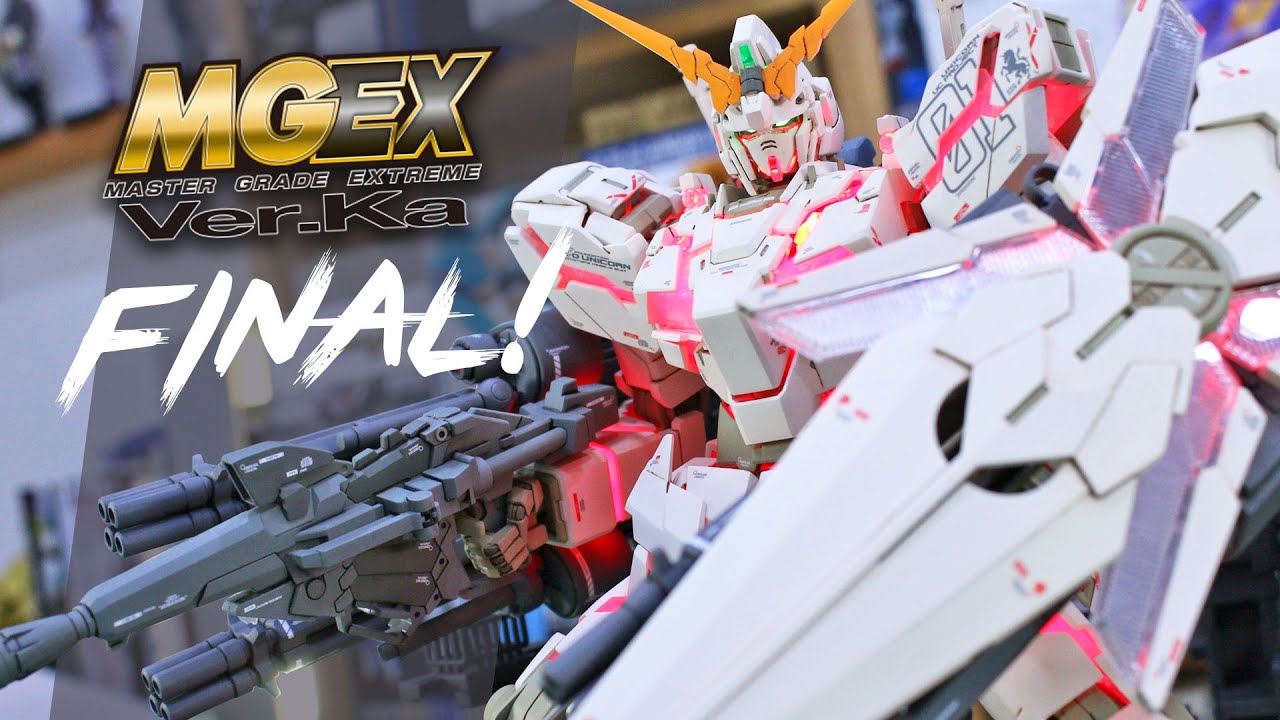MGEX Unicorn Gundam Ver.Ka - Painted & LED Unit Final Review!
