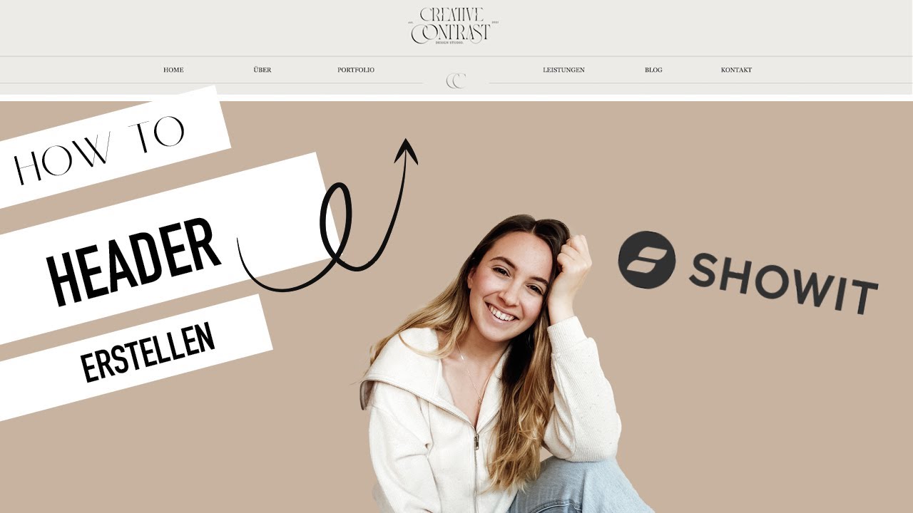 Showit Header erstellen | Showit Tutorial Deutsch