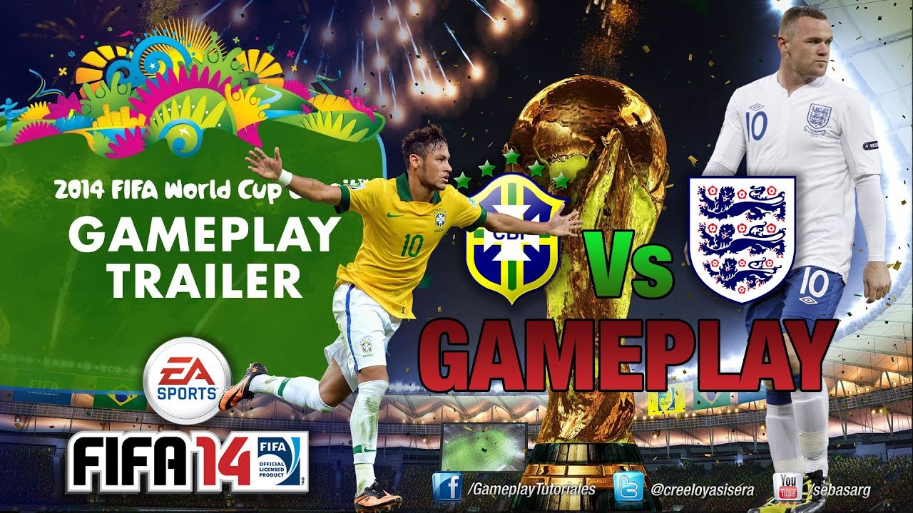 FIFA14 | Fifa World Cup 2014 Demo - Brazil Vs England Gameplay