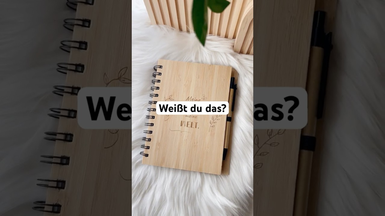 Notizbuch Buch personalisiert. Gravur