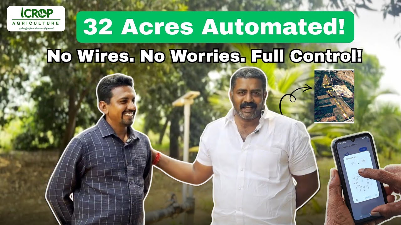 32-Acre Coconut Farm Automation Success Story 🌴 | Wireless Irrigation System by iCrop Agriculture