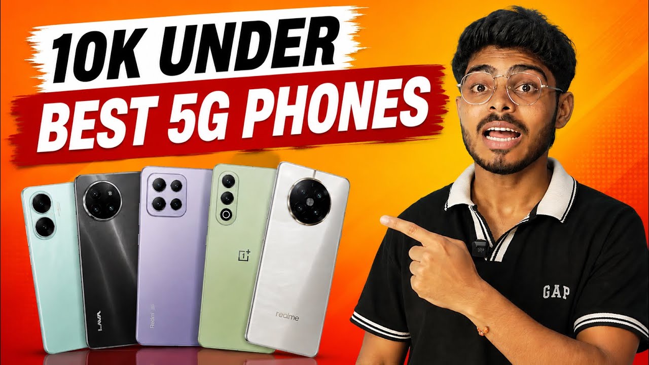 Top 5 Best 5G Smartphones Under 10k Budget || Best 5G Smartphones Under 10k 🔥 || PHONE REVIEW