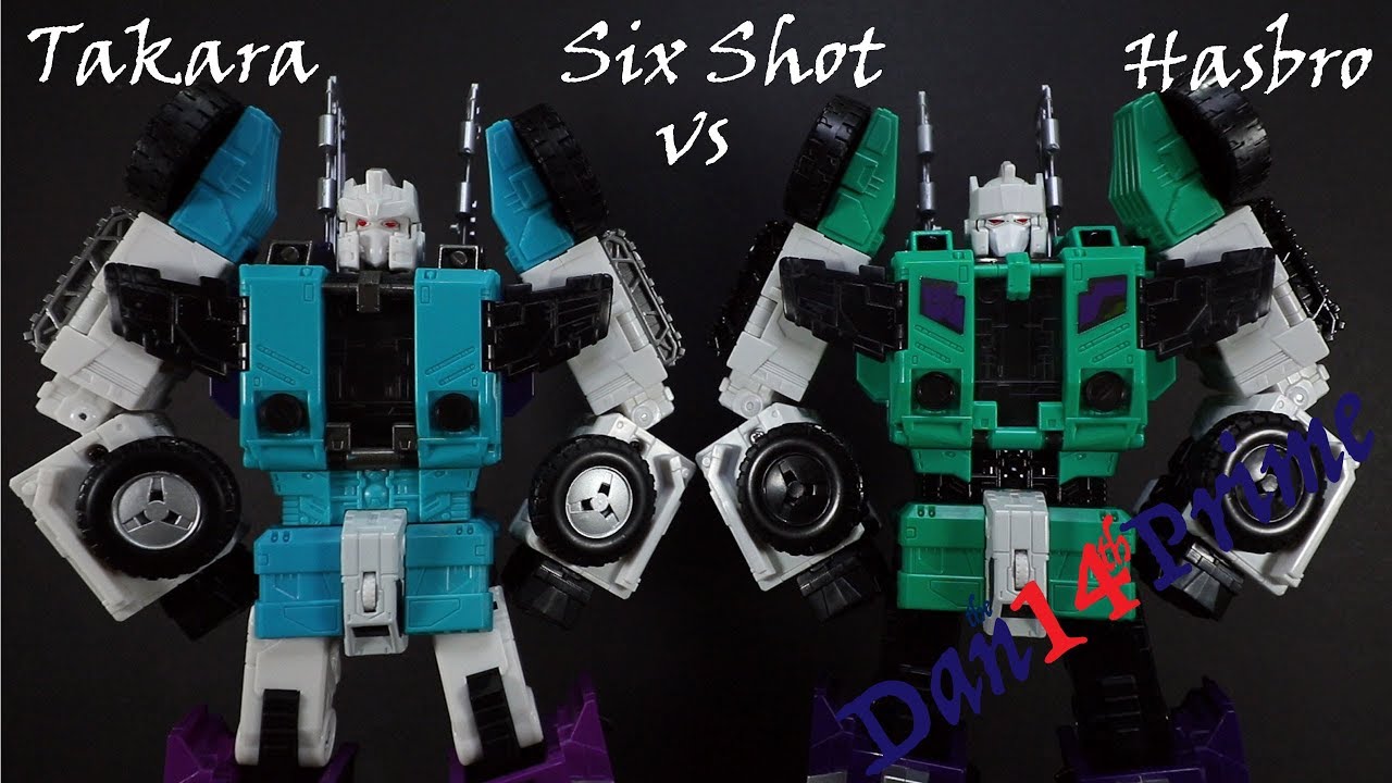 SixShot Transformers Takara Legends vs Hasbro Titans Return