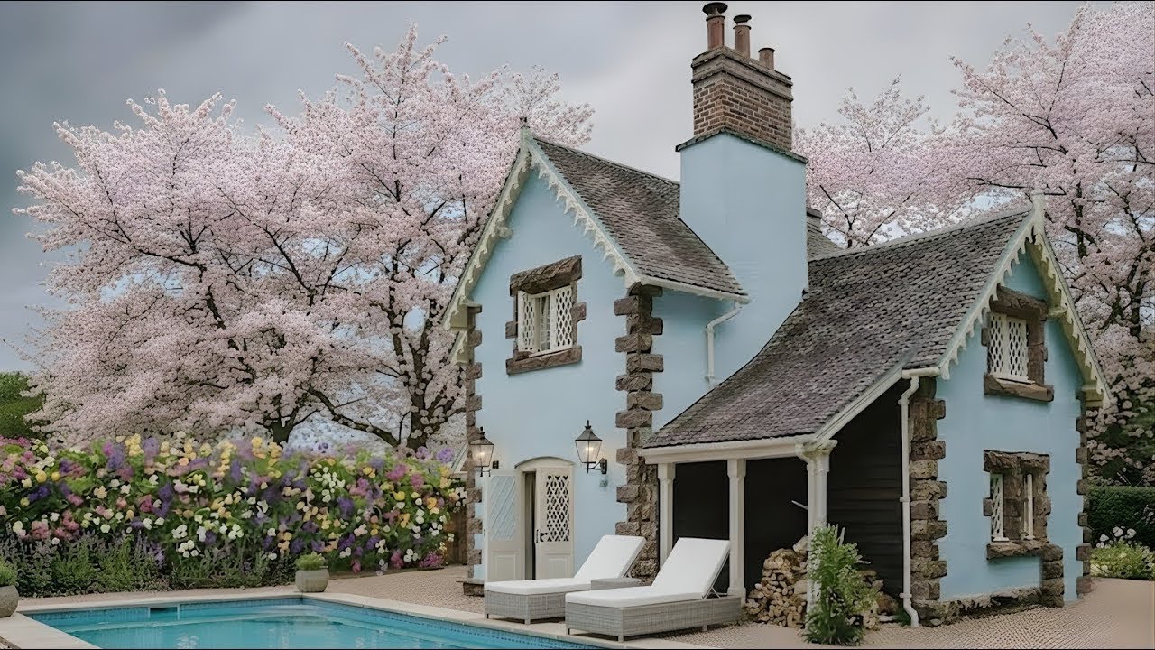 Storybook Cottage Tour 🏡 Cherry Blossom Garden Escape 
