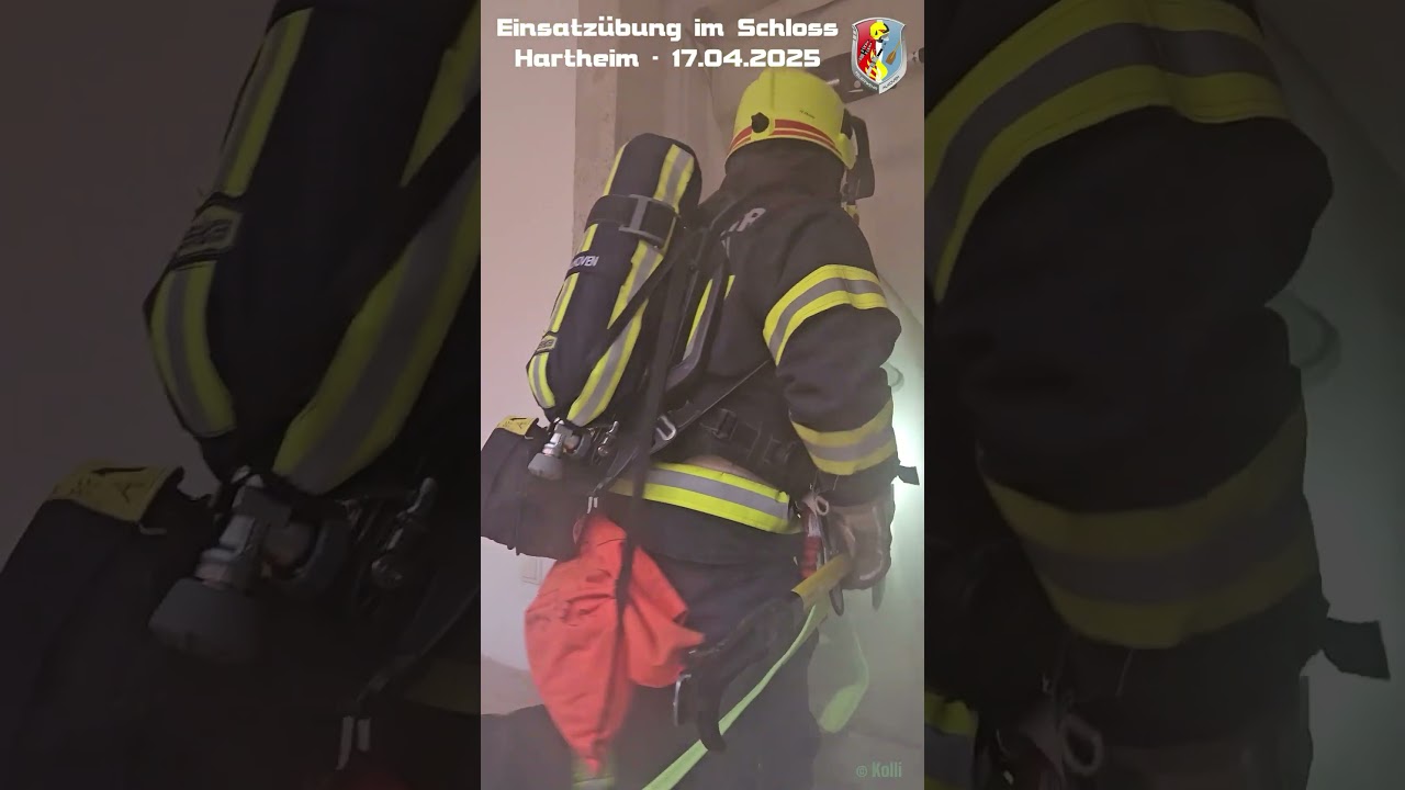 Einsatz&uuml;bung der FF Alkoven im Schloss Hartheim  #feuerwehr #atemschutz #firefighter