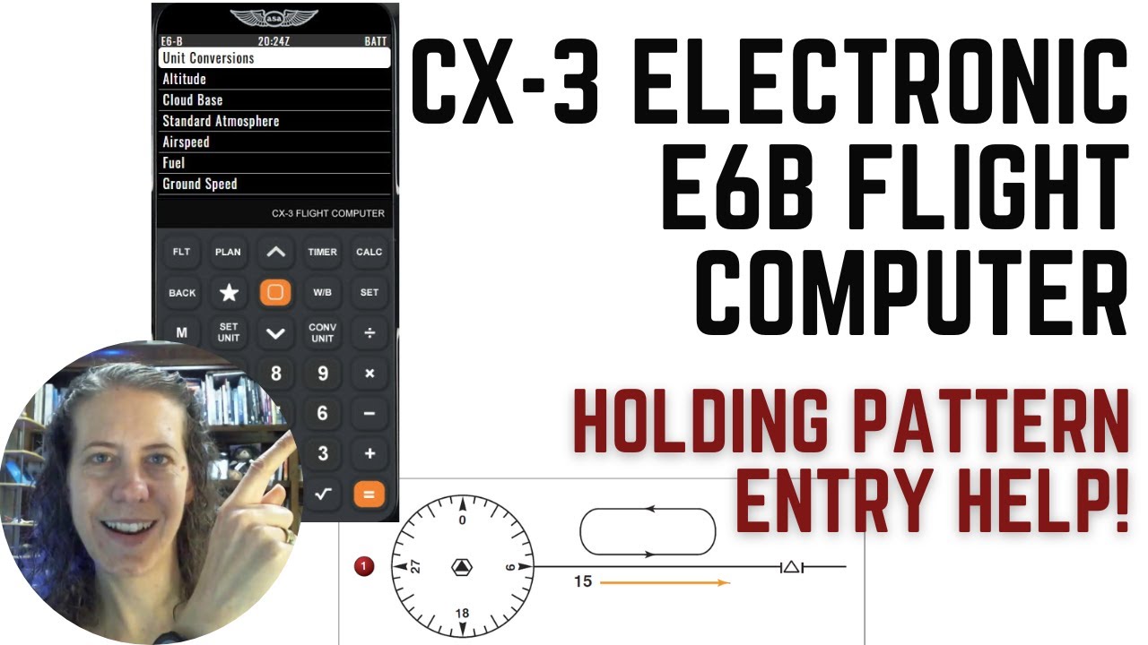 Using ASA CX3 Electronic Flight Computer: Holding Pattern Entry: FAA Instrument Pilot Knowledge Help