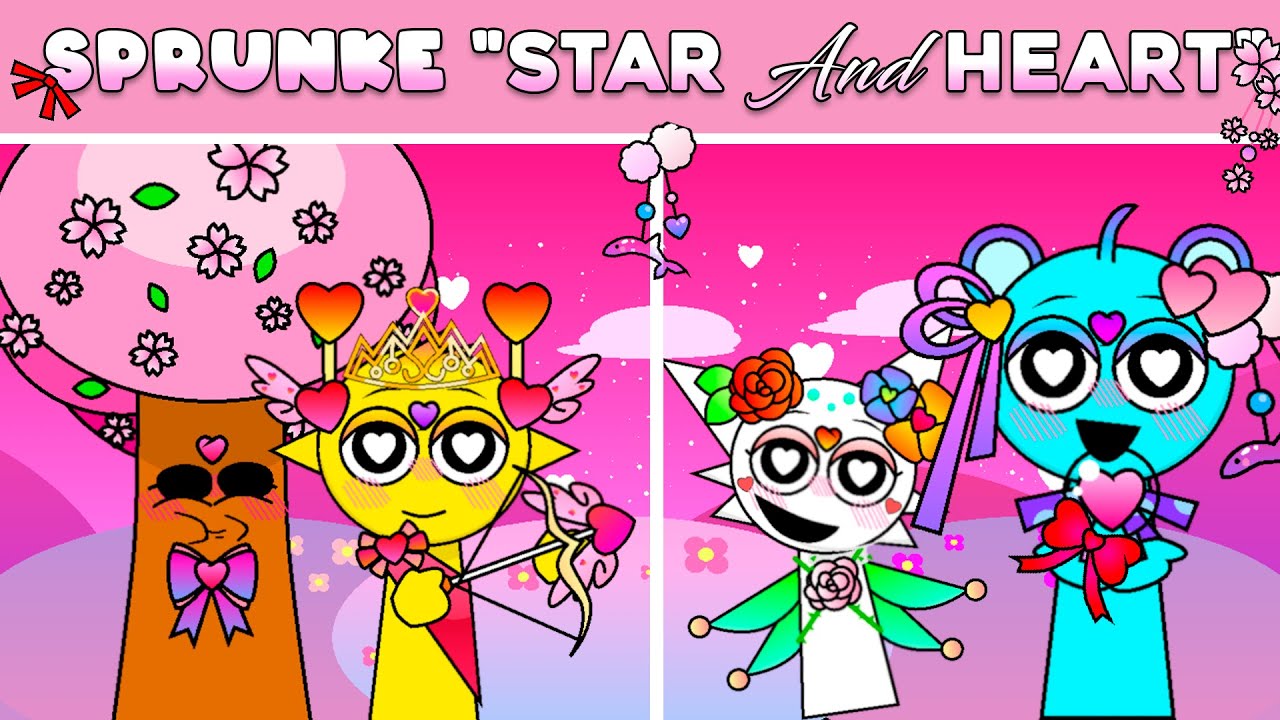 Sprunke Star And Heart #sprunkimod #sprunkifanmade
